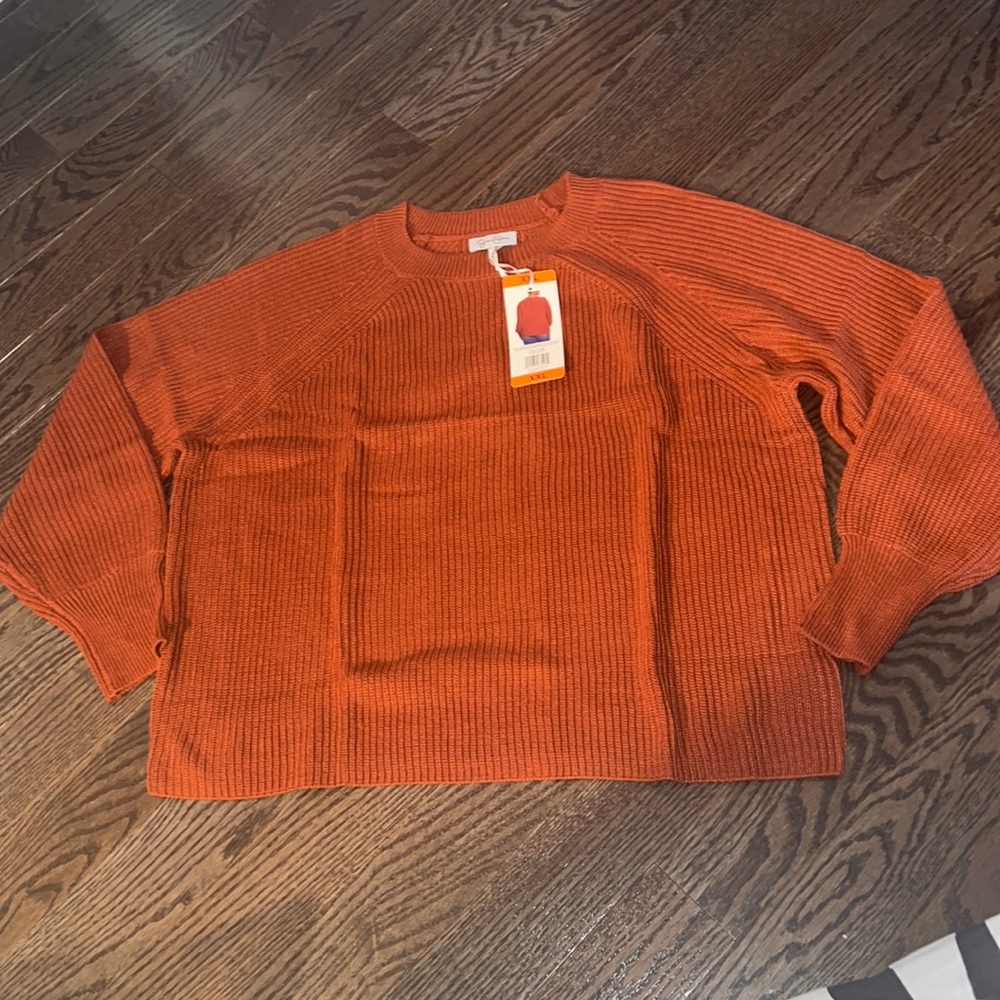 NWT! Jessica Simpson Burnt Orange Sweater - XXL